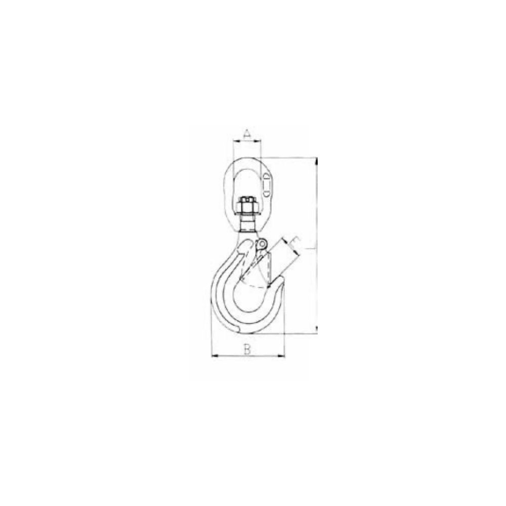 Cârlig Rotativ de Ridicare TIP WHS 8 2000 kg Cârlig Rotativ de Ridicare TIP WHS 8 2000 kg