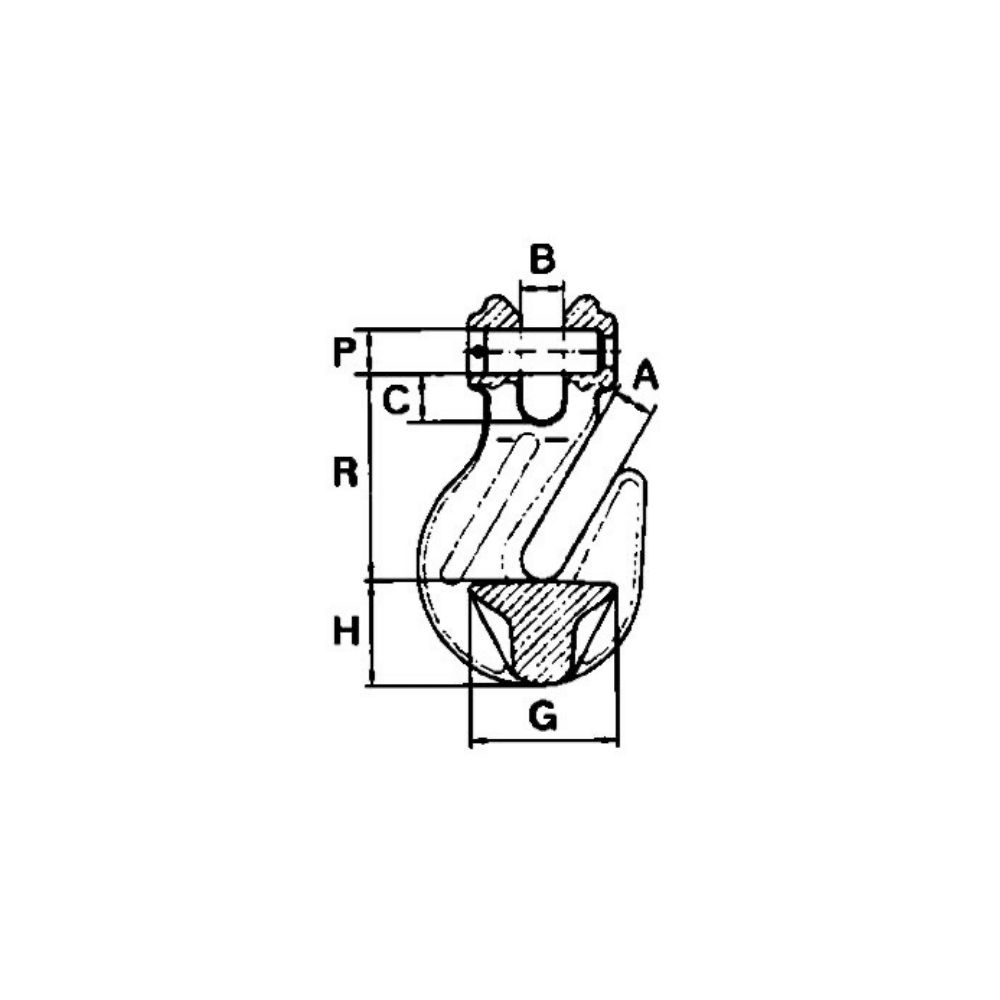 Cârlig Scurtare Lanț TIP PKLG 10 mm 3150 kg Cârlig Scurtare Lanț TIP PKLG 10 mm 3150 kg