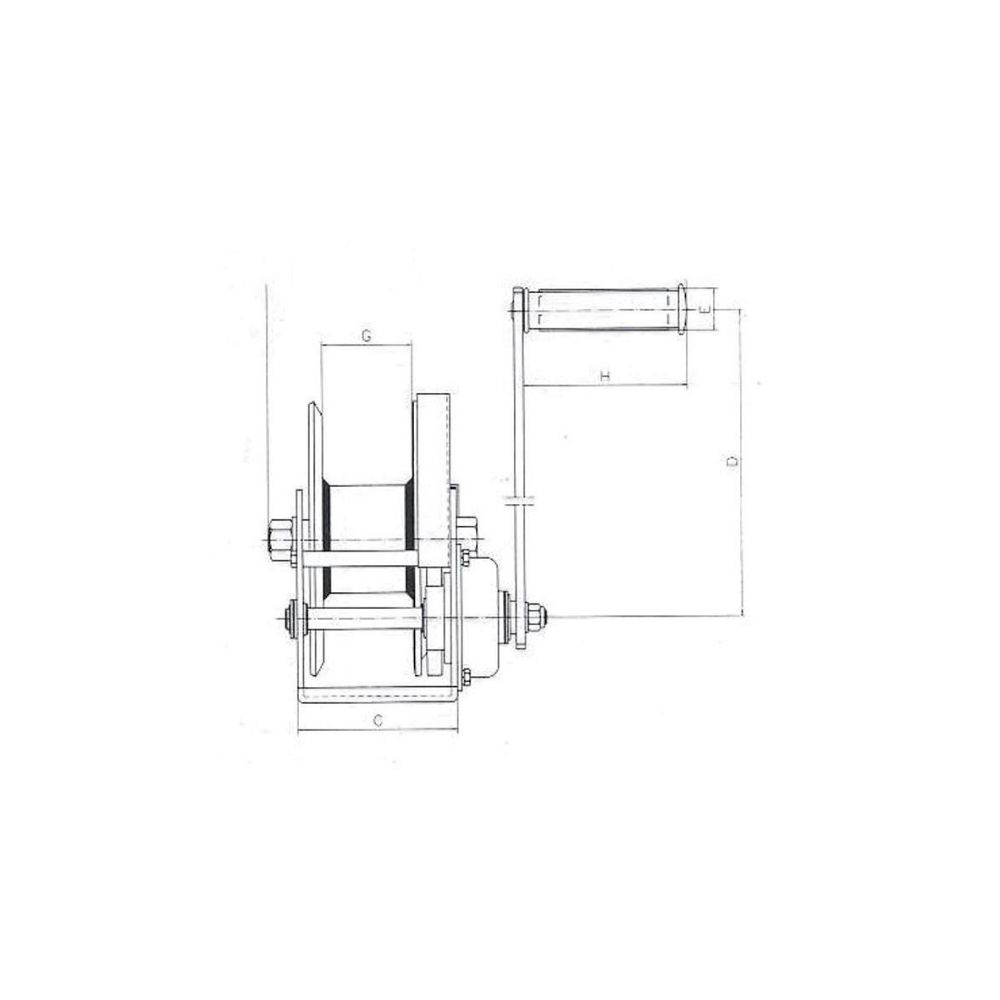 Vinci de Ridicare Manual cu Frână 800kg Vinci de Ridicare Manual cu Frână 800kg