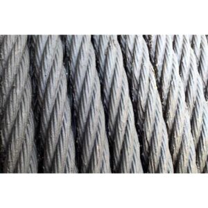 Cablu de tractiune, constructia 6x19+FC cu inima textila aspect zincat/mat